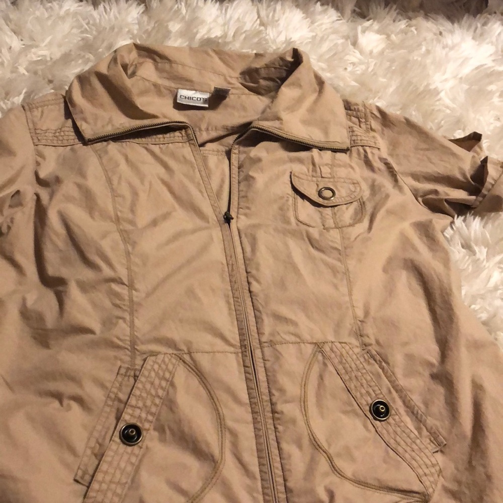 Chico’s military style jacket